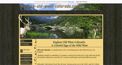 Desktop Screenshot of explore-old-west-colorado.com