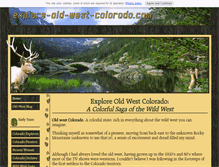 Tablet Screenshot of explore-old-west-colorado.com